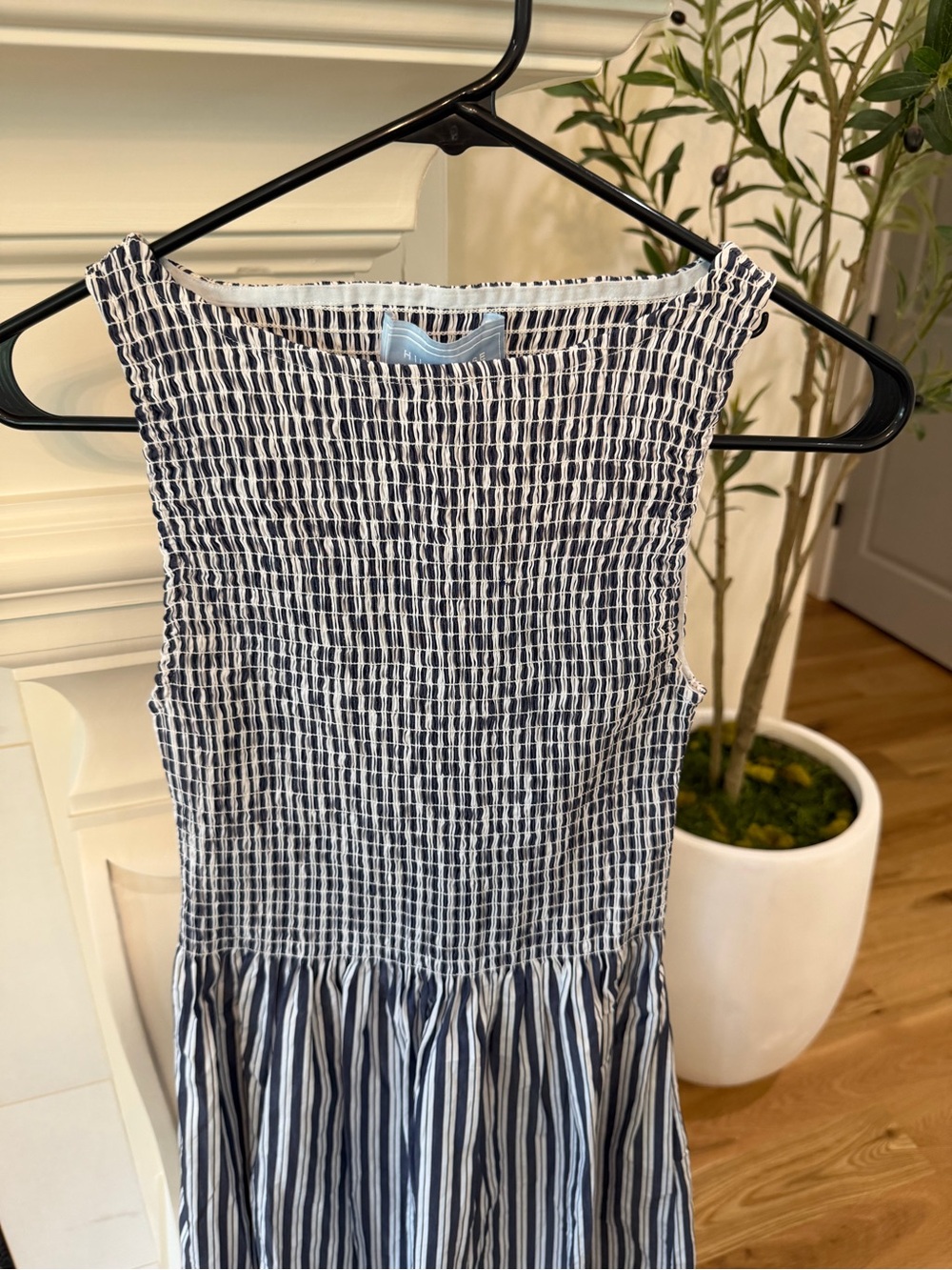 NWT Hill House Navy Striped Cosima Nap Maxi Dress - Picture 3 of 3